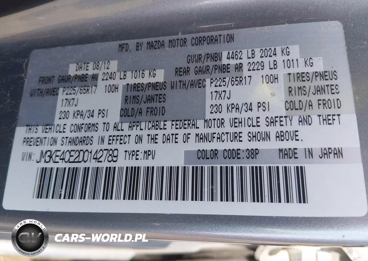 2013 Mazda Cx-5 Touring VIN:JM3KE4CE2D0142789 - 9