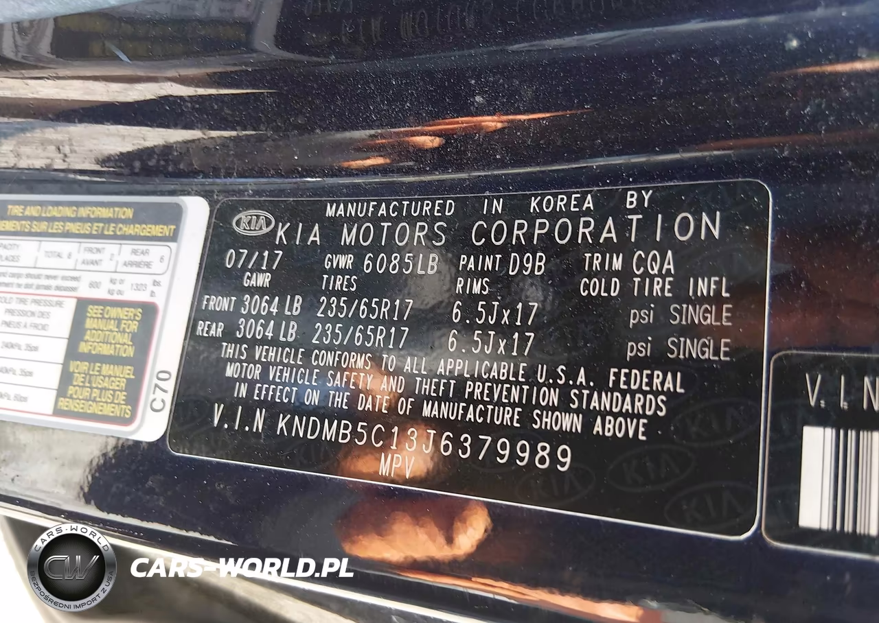 2018 Kia Sedona Lx VIN:KNDMB5C13J6379989 - 9