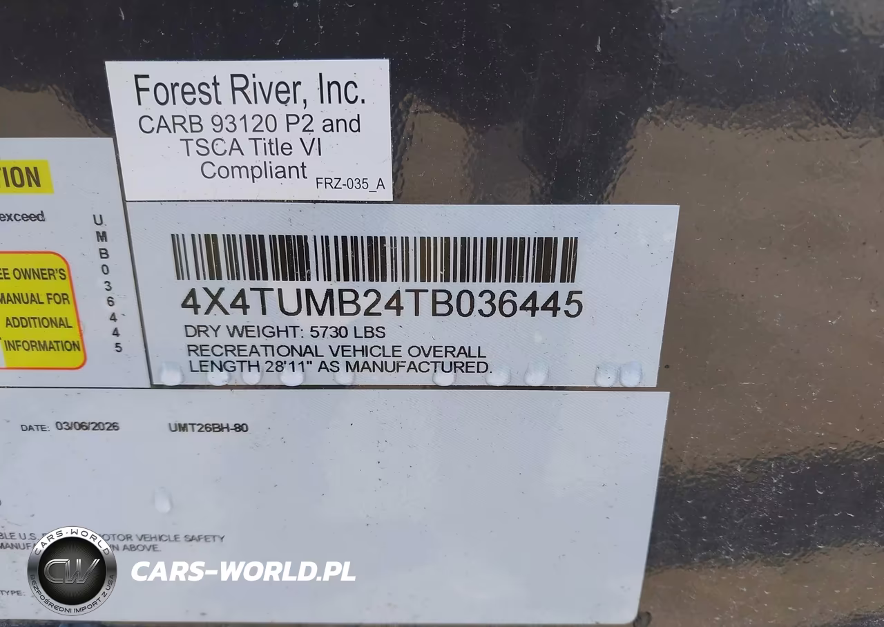 2026 Forest River Other VIN:4X4TUMB24TB036445 - 9