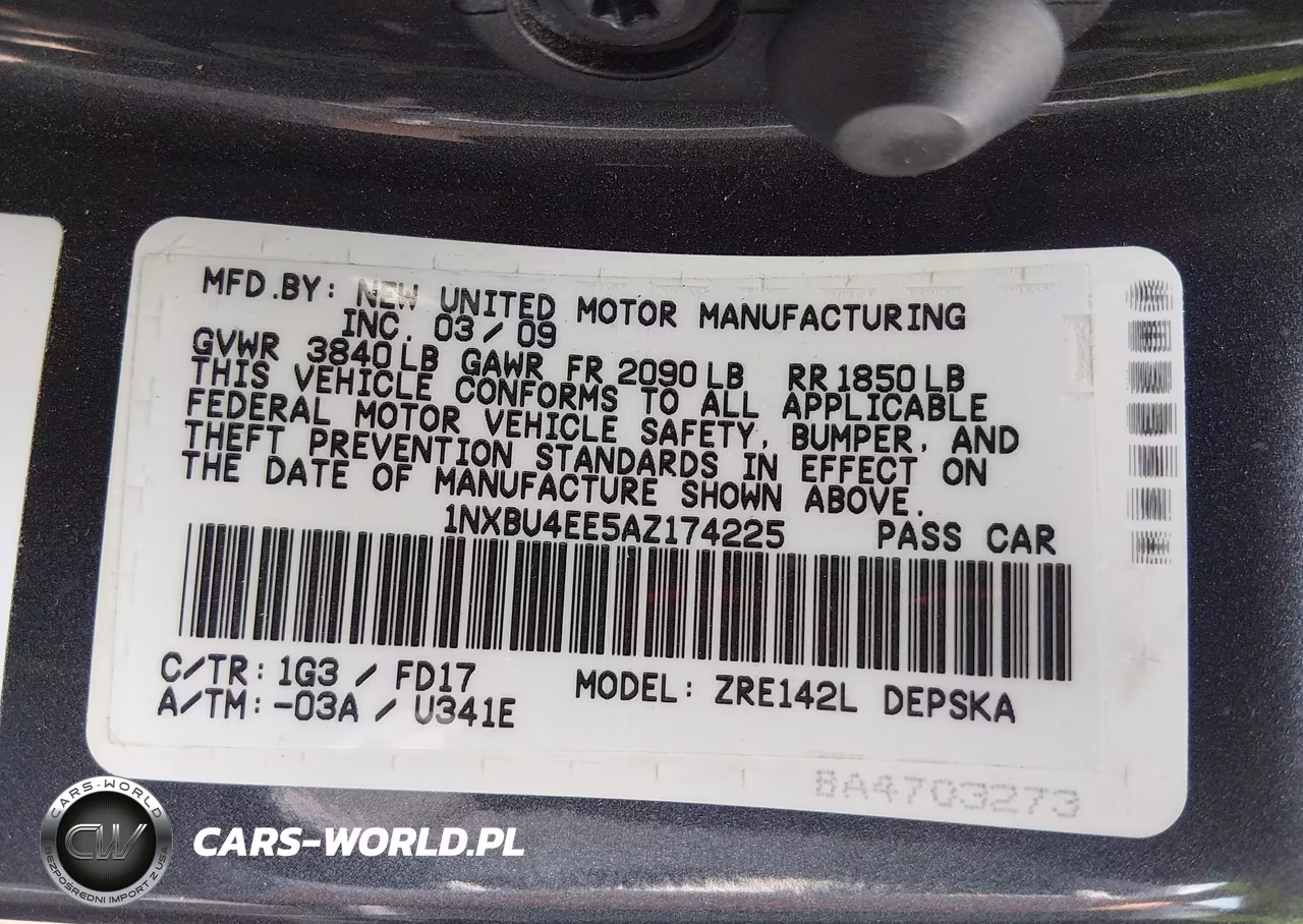 2010 Toyota Corolla S VIN:1NXBU4EE5AZ174225 - 9