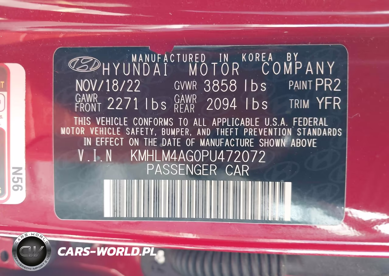 2023 Hyundai Elantra Sel VIN:KMHLM4AG0PU472072 - 9