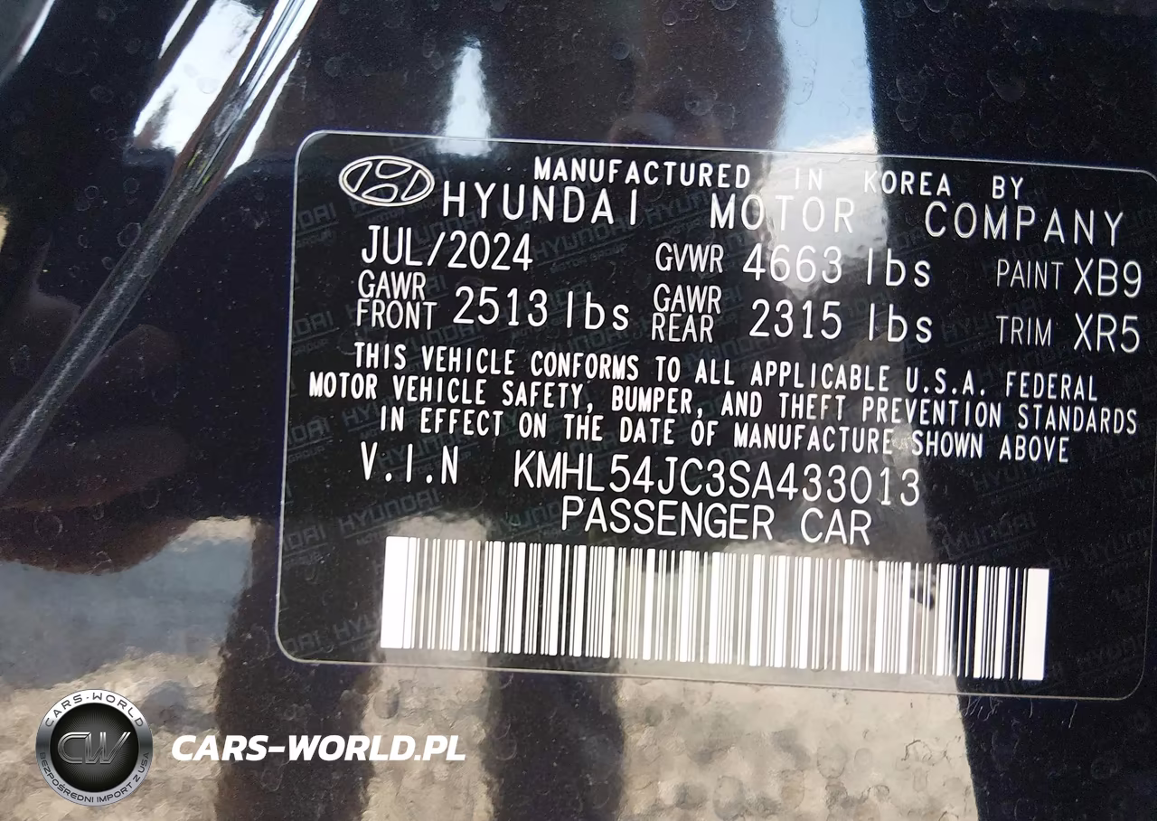 2025 Hyundai Sonata N Line VIN:KMHL54JC3SA433013 - 9