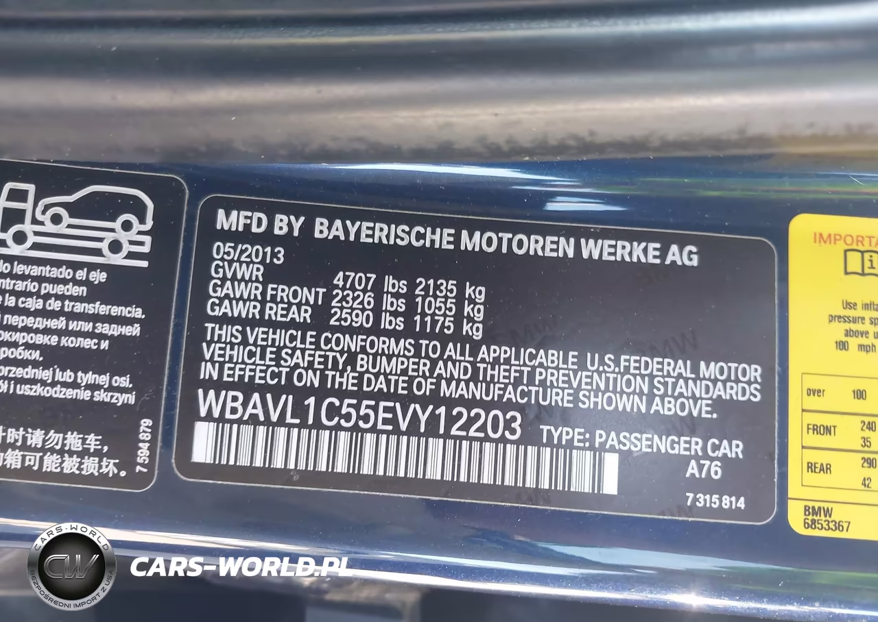 2014 BMW X1 xDrive28I VIN:WBAVL1C55EVY12203 - 9
