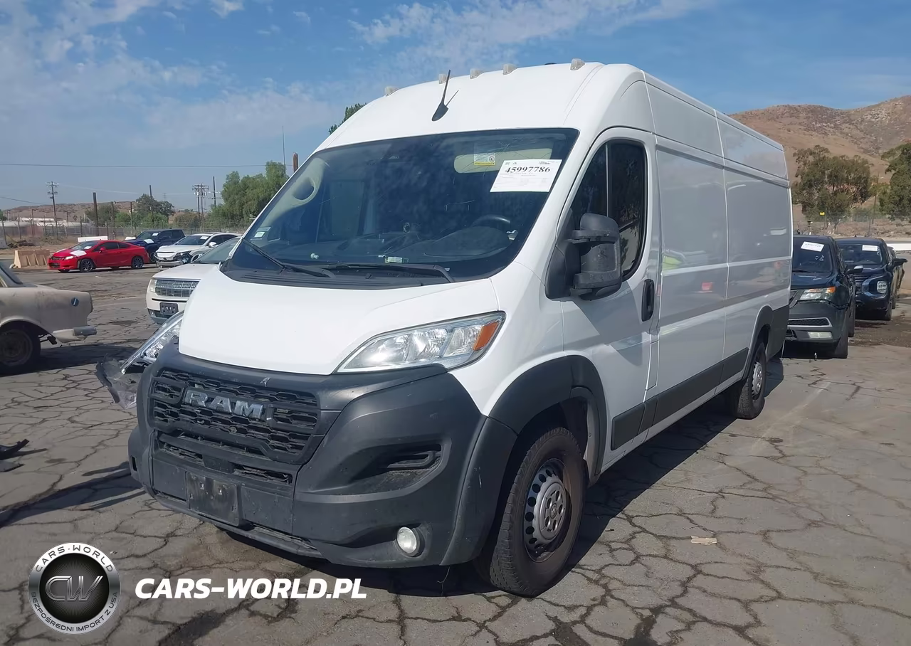 2024 Ram Promaster 3500 Cargo Van Tradesman High Roof 159 Wb Ext W-Pass Seat VIN:3C6MRVJG1RE116528 - 2