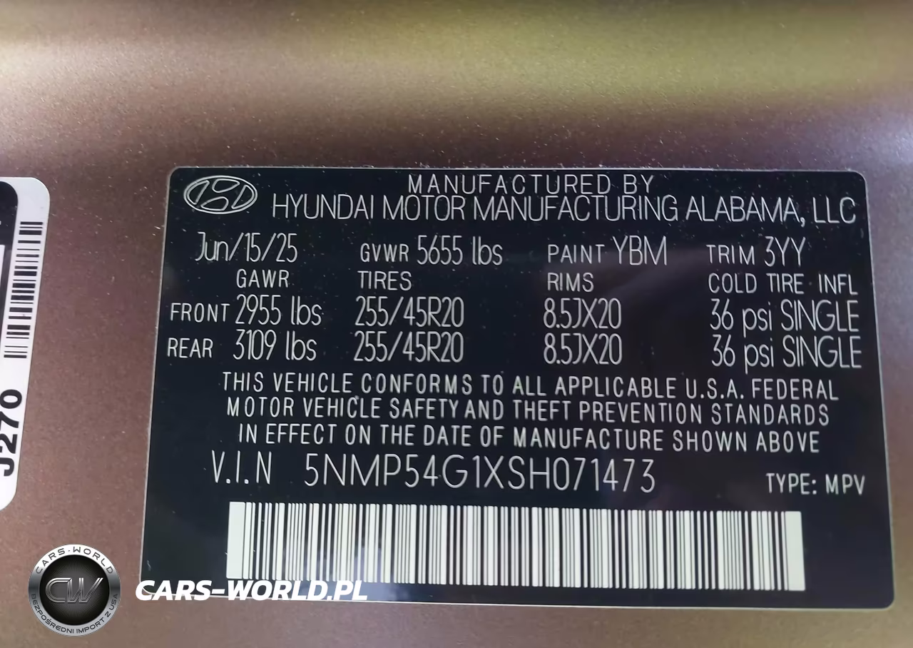 2025 Hyundai Santa Fe Hybrid Calligraphy VIN:5NMP54G1XSH071473 - 9
