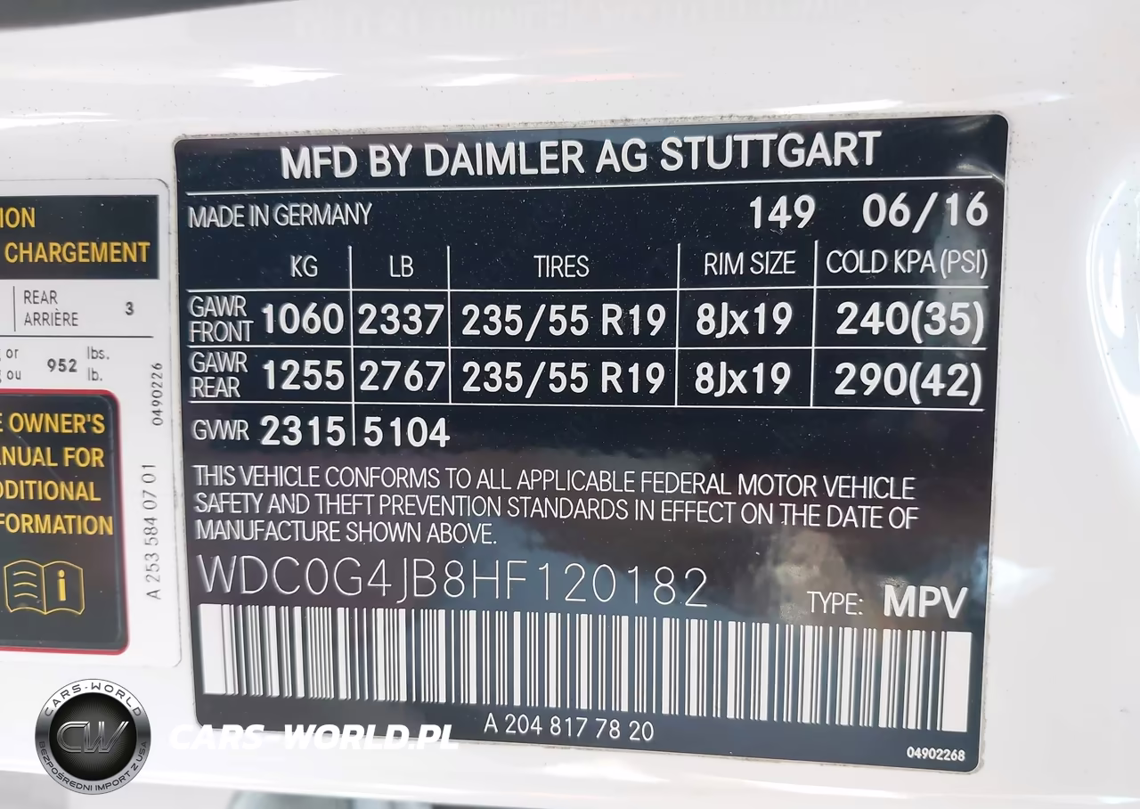2017 Mercedes-Benz Glc 300 VIN:WDC0G4JB8HF120182 - 9