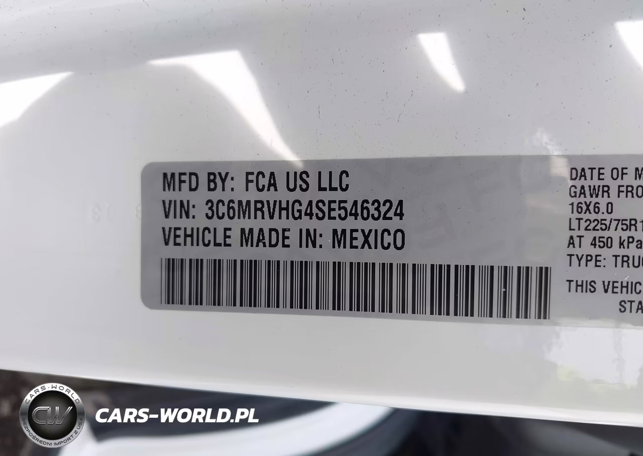 2025 Ram Promaster 3500 Tradesman High Roof 159 Wb W-Pass Seat VIN:3C6MRVHG4SE546324 - 9