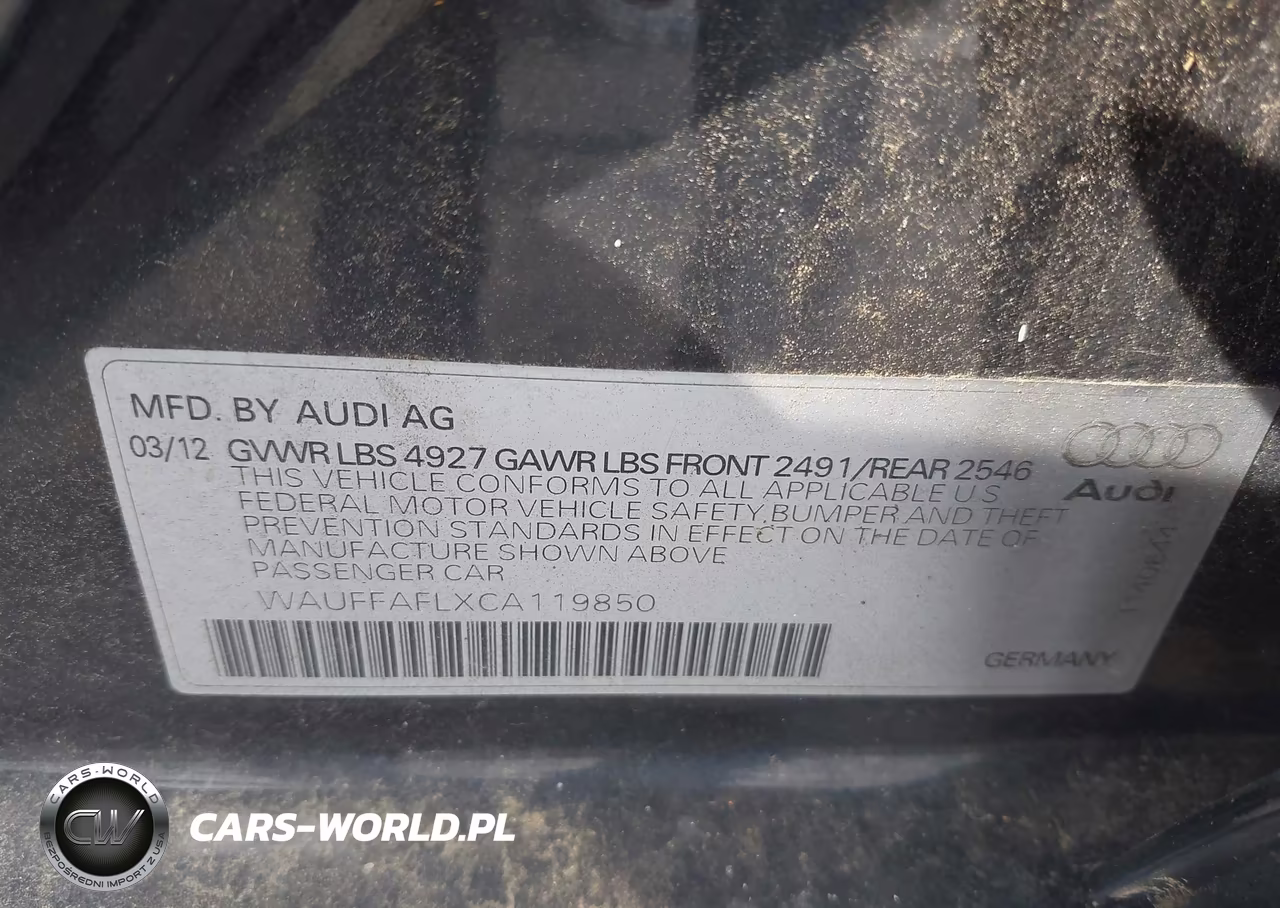 2012 Audi A4 2.0T Premium VIN:WAUFFAFLXCA119850 - 9