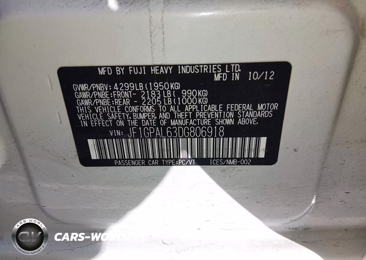 2013 Subaru Impreza 2.0I Sport Premium VIN:JF1GPAL63DG806918 - 9