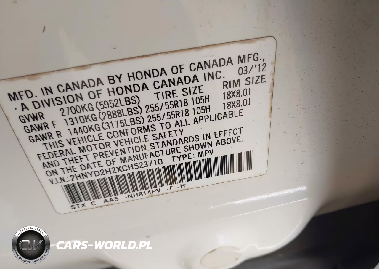 2012 Acura Mdx VIN:2HNYD2H2XCH523710 - 9