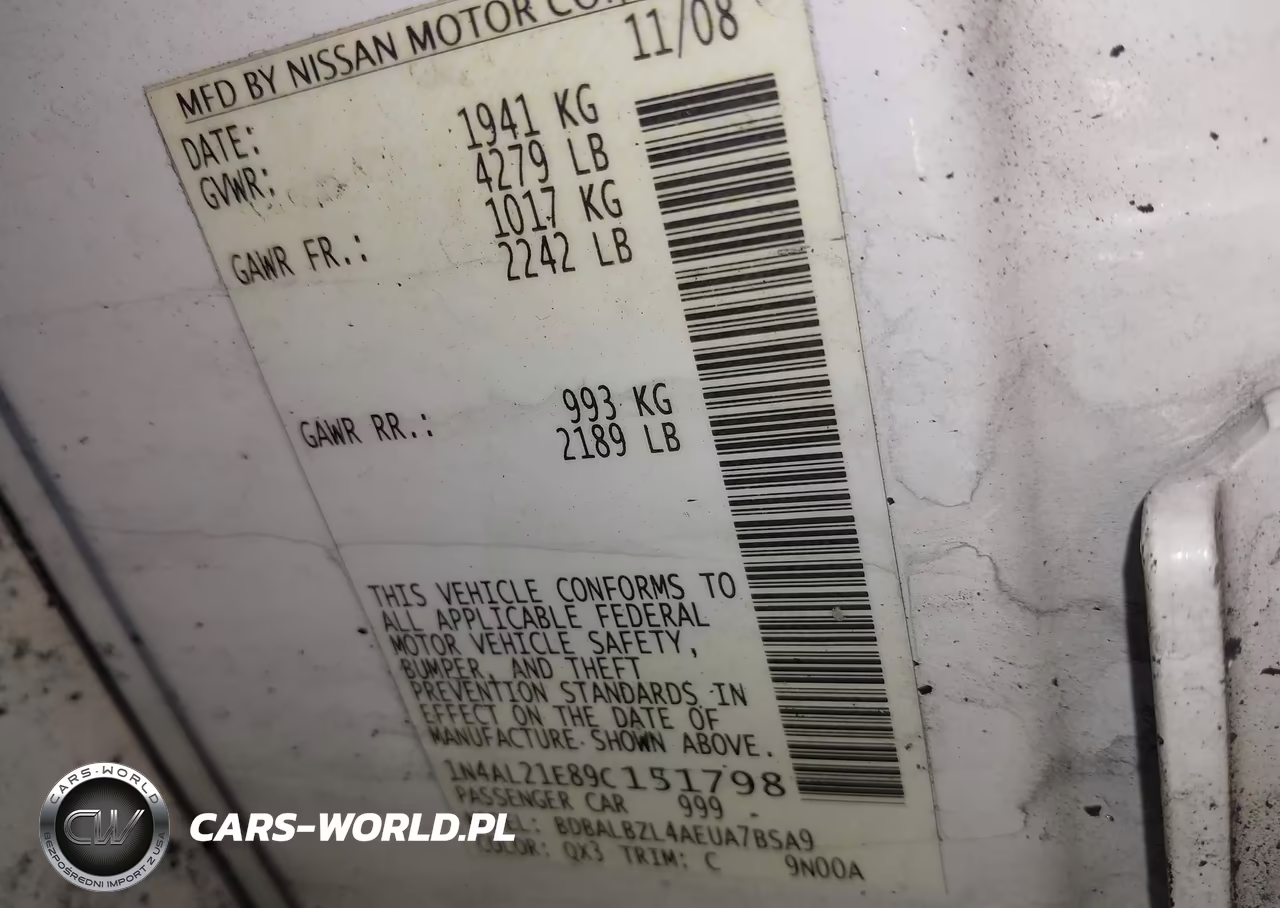 2009 Nissan Altima 2.5 S VIN:1N4AL21E89C151798 - 9