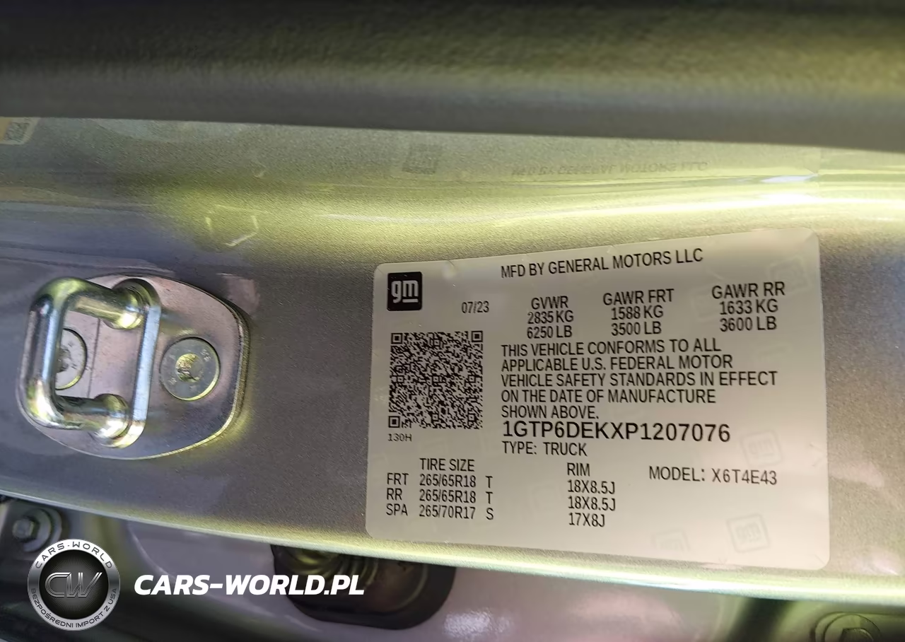 2023 GMC Canyon 4Wd Short Box At4 VIN:1GTP6DEKXP1207076 - 9