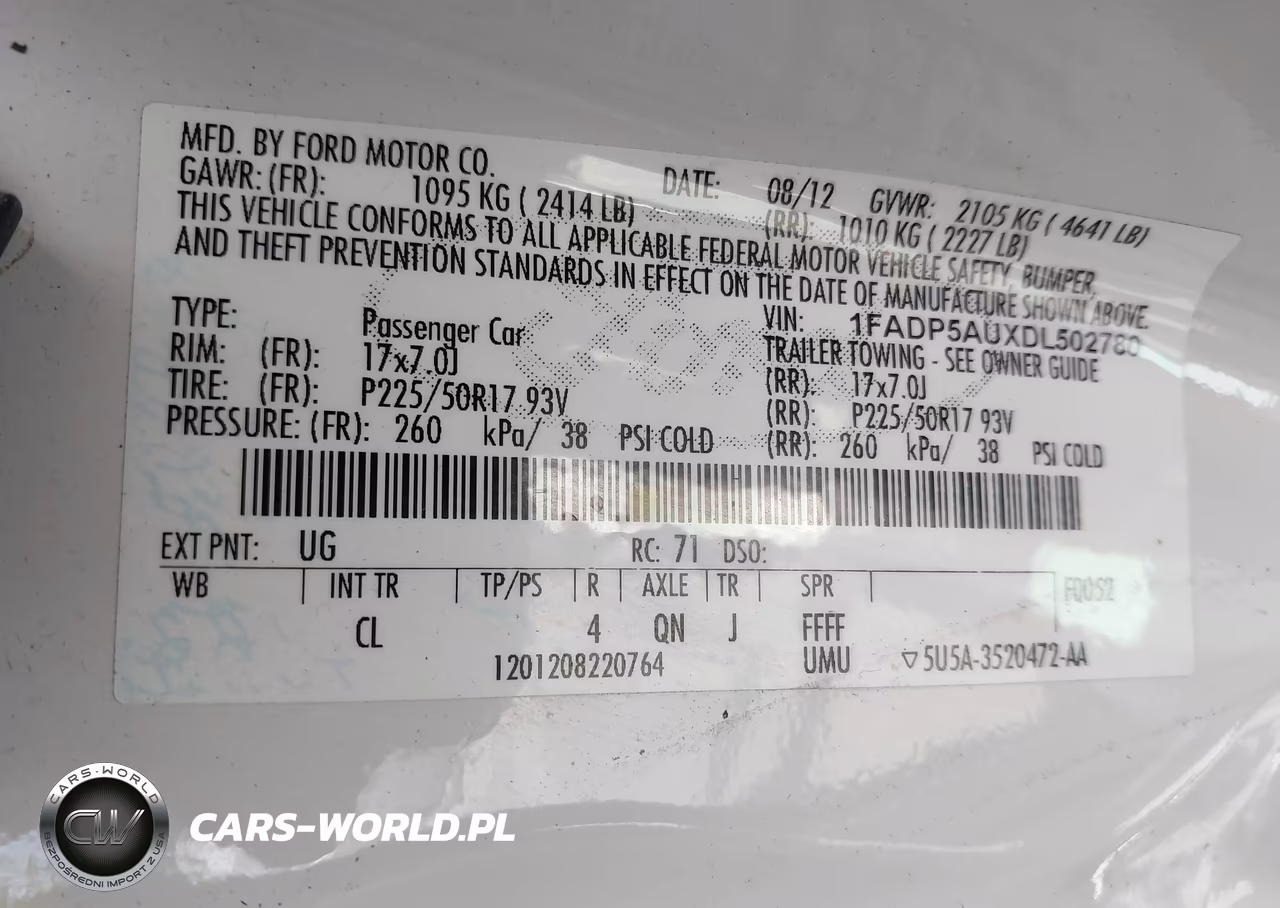 2013 Ford C-Max Hybrid Se VIN:1FADP5AUXDL502780 - 9