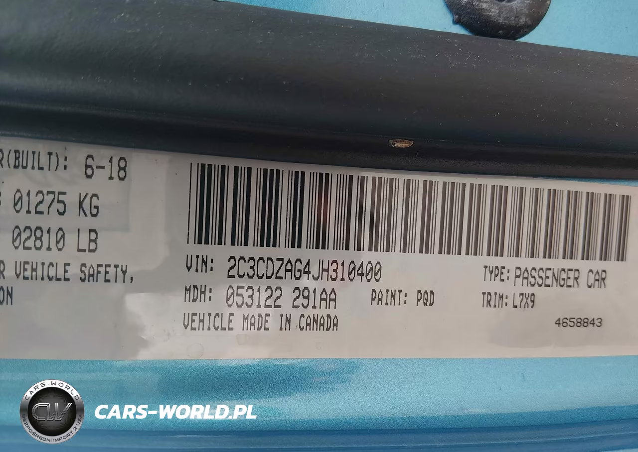 2018 Dodge Challenger Sxt VIN:2C3CDZAG4JH310400 - 9