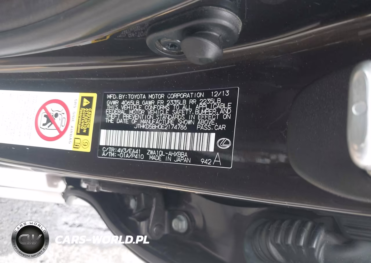 2014 Lexus Ct 200 VIN:JTHKD5BH0E2174786 - 9
