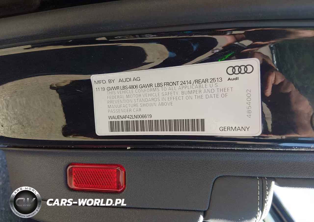 2020 Audi A4 Premium Plus 45 Tfsi Quattro S Tronic VIN:WAUENAF42LN006619 - 9