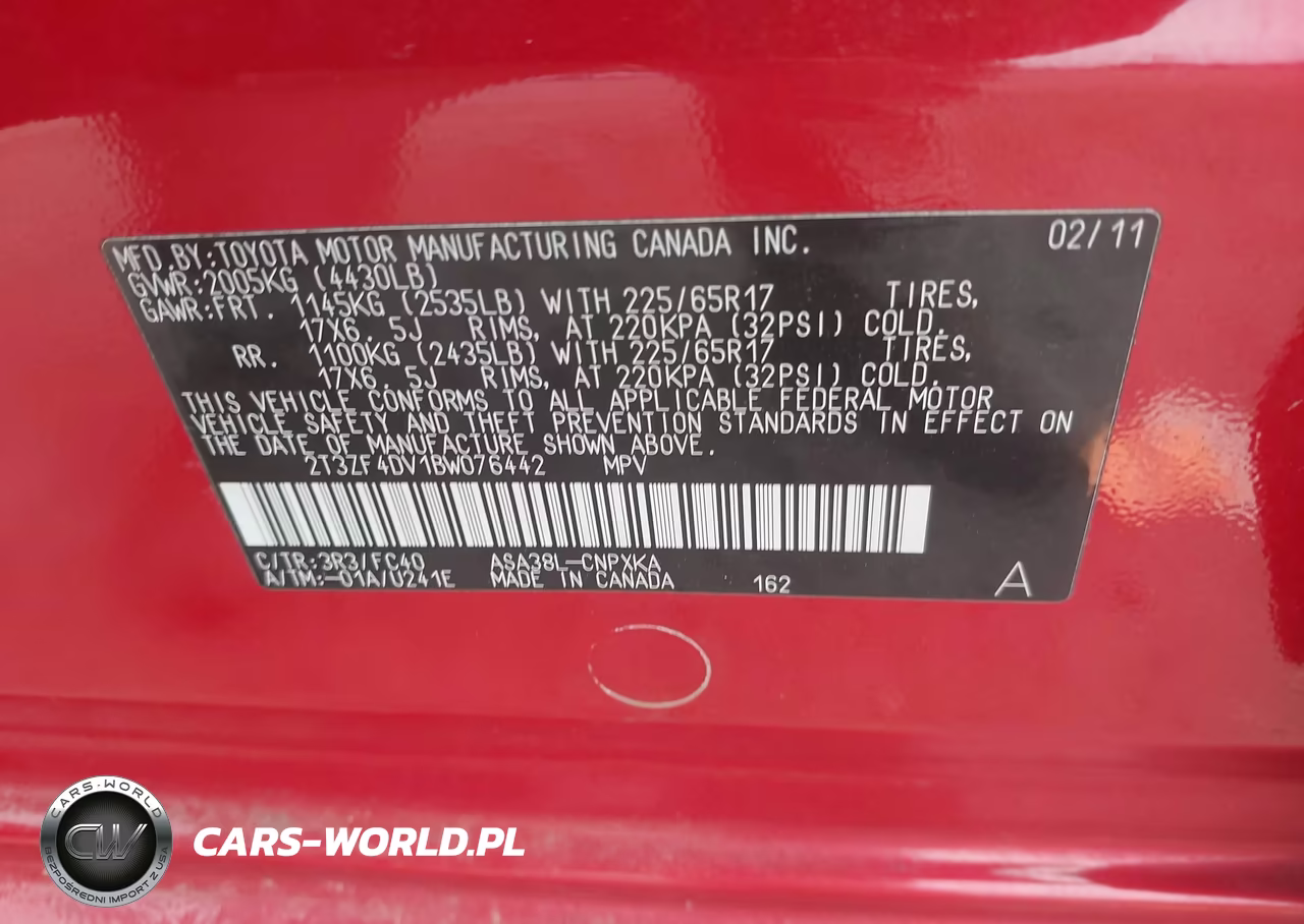 2011 Toyota Rav4 VIN:2T3ZF4DV1BW076442 - 9