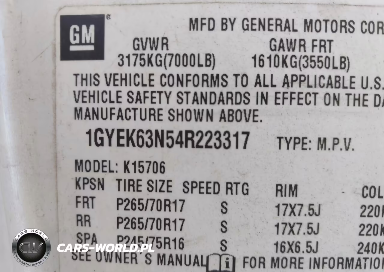 2004 Cadillac Escalade Standard VIN:1GYEK63N54R223317 - 9