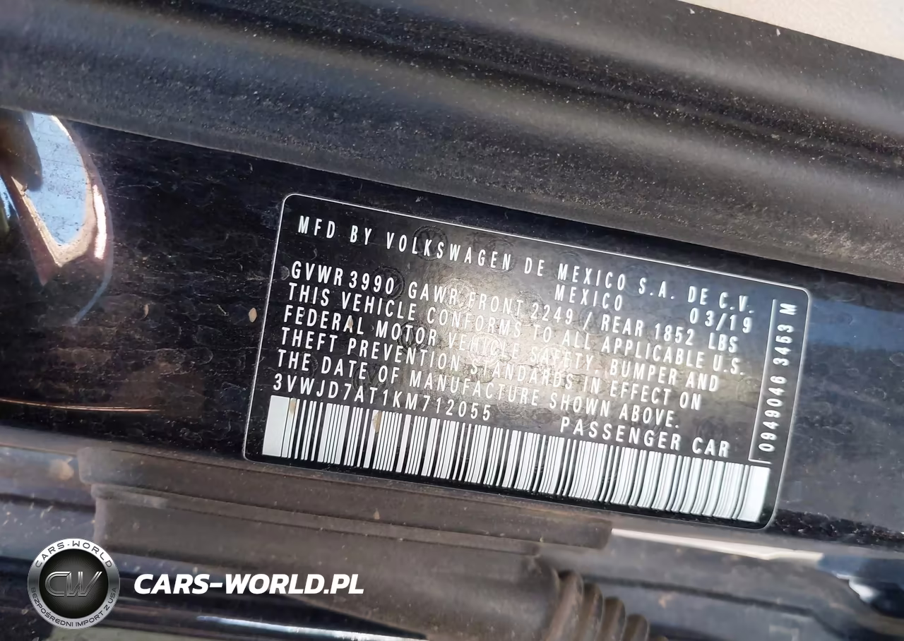 2019 Volkswagen Beetle 2.0T Se VIN:3VWJD7AT1KM712055 - 9