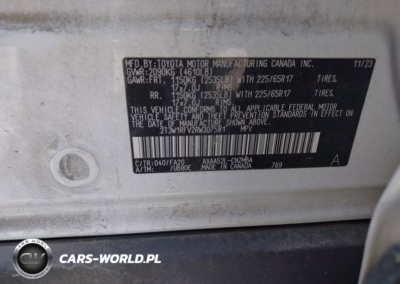 2024 Toyota Rav4 Xle VIN:2T3W1RFV2RW307581 - 9