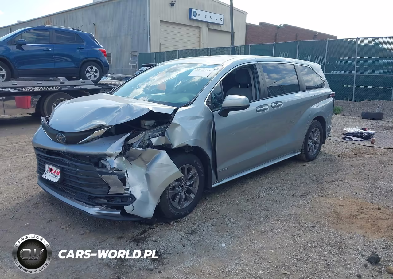 2021 Toyota Sienna Le VIN:5TDKRKEC0MS037517 - 2