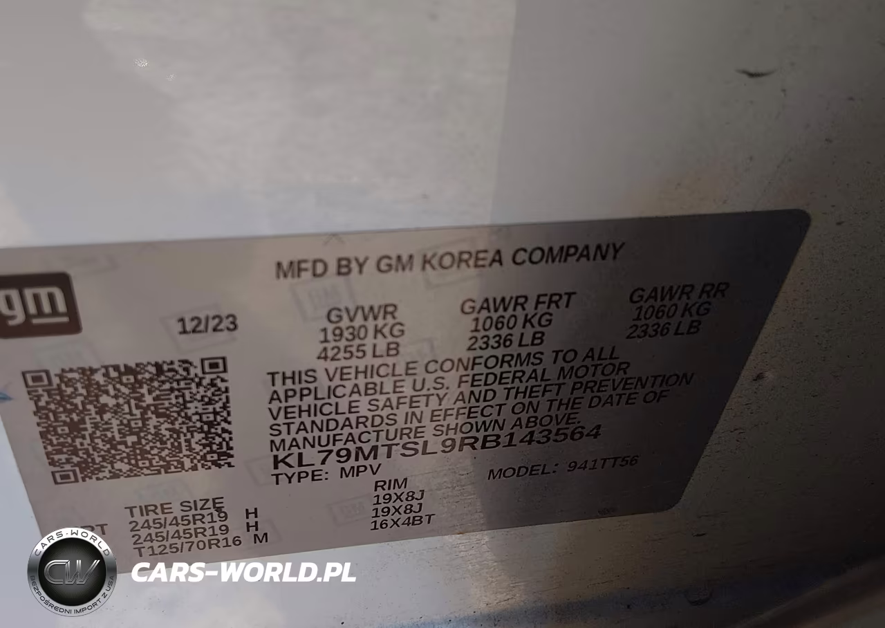 2024 Chevrolet Trailblazer Fwd Rs VIN:KL79MTSL9RB143564 - 9