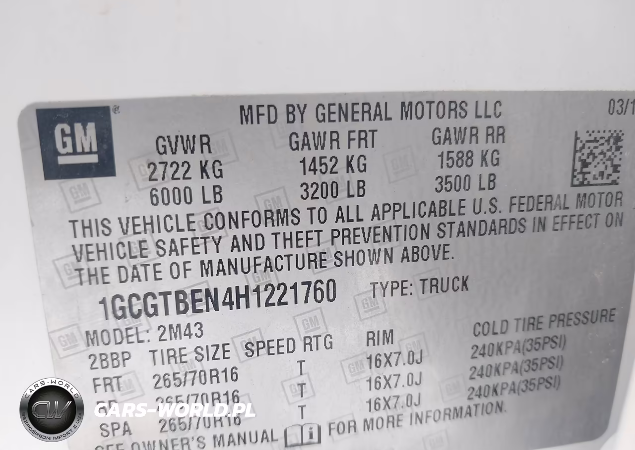 2017 Chevrolet Colorado Wt VIN:1GCGTBEN4H1221760 - 9