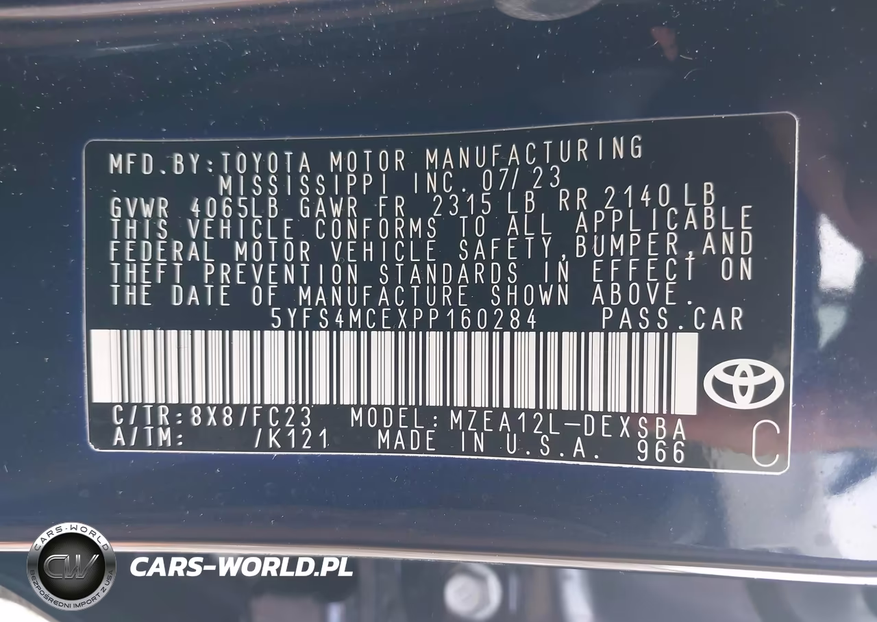 2023 Toyota Corolla Se VIN:5YFS4MCEXPP160284 - 9