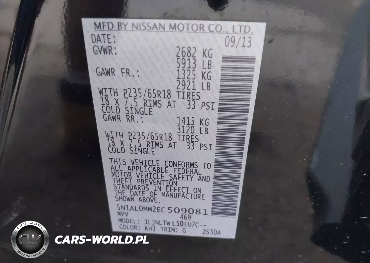 2014 Infiniti Qx60 VIN:5N1AL0MM2EC509081 - 9
