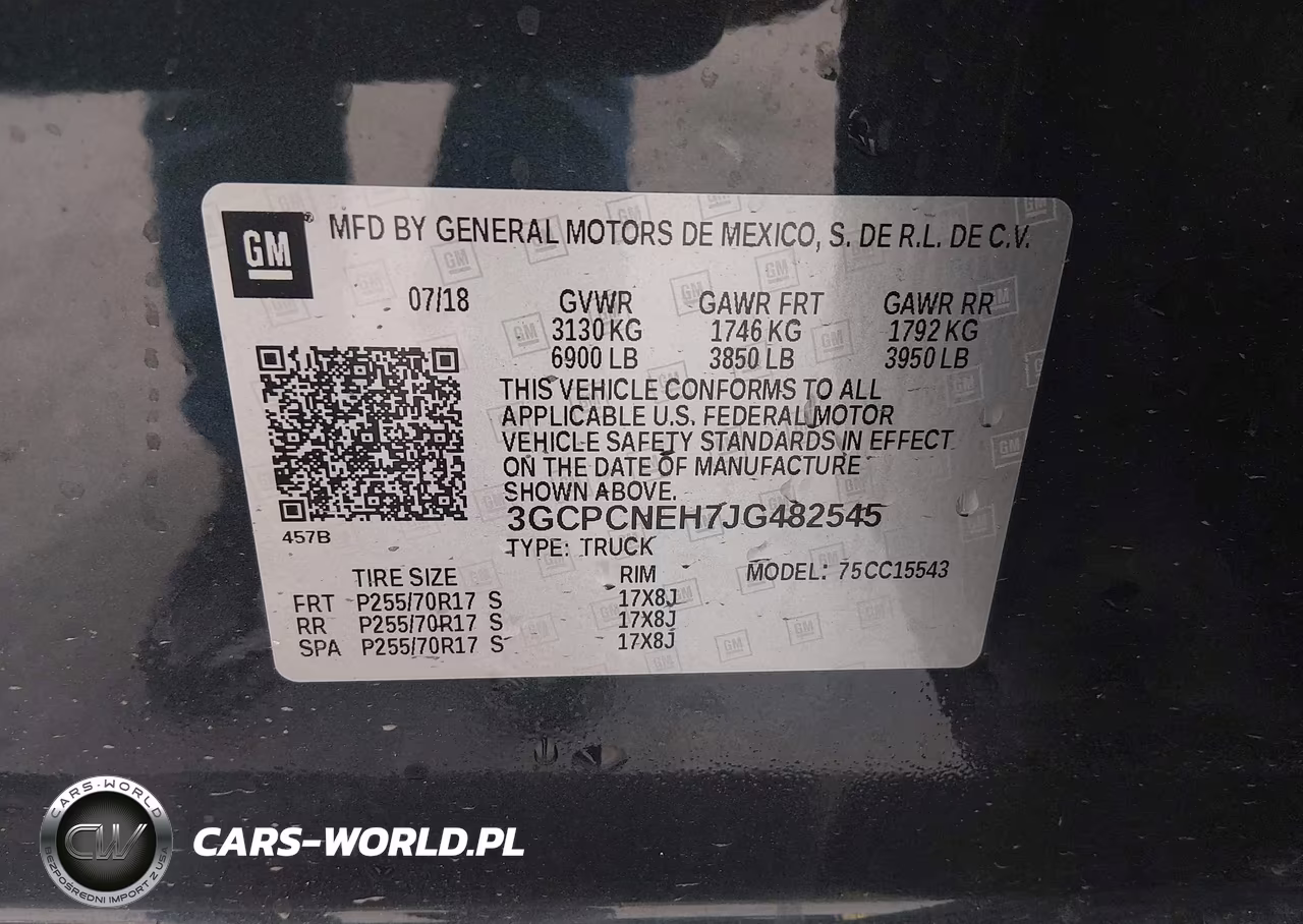 2018 Chevrolet Silverado 1500 Wt VIN:3GCPCNEH7JG482545 - 9