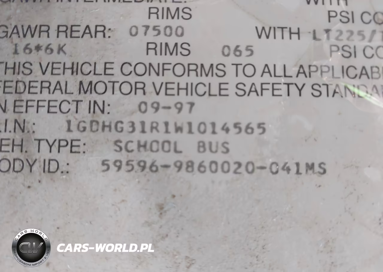 1998 GMC Savana Special VIN:1GDHG31R1W1014565 - 8