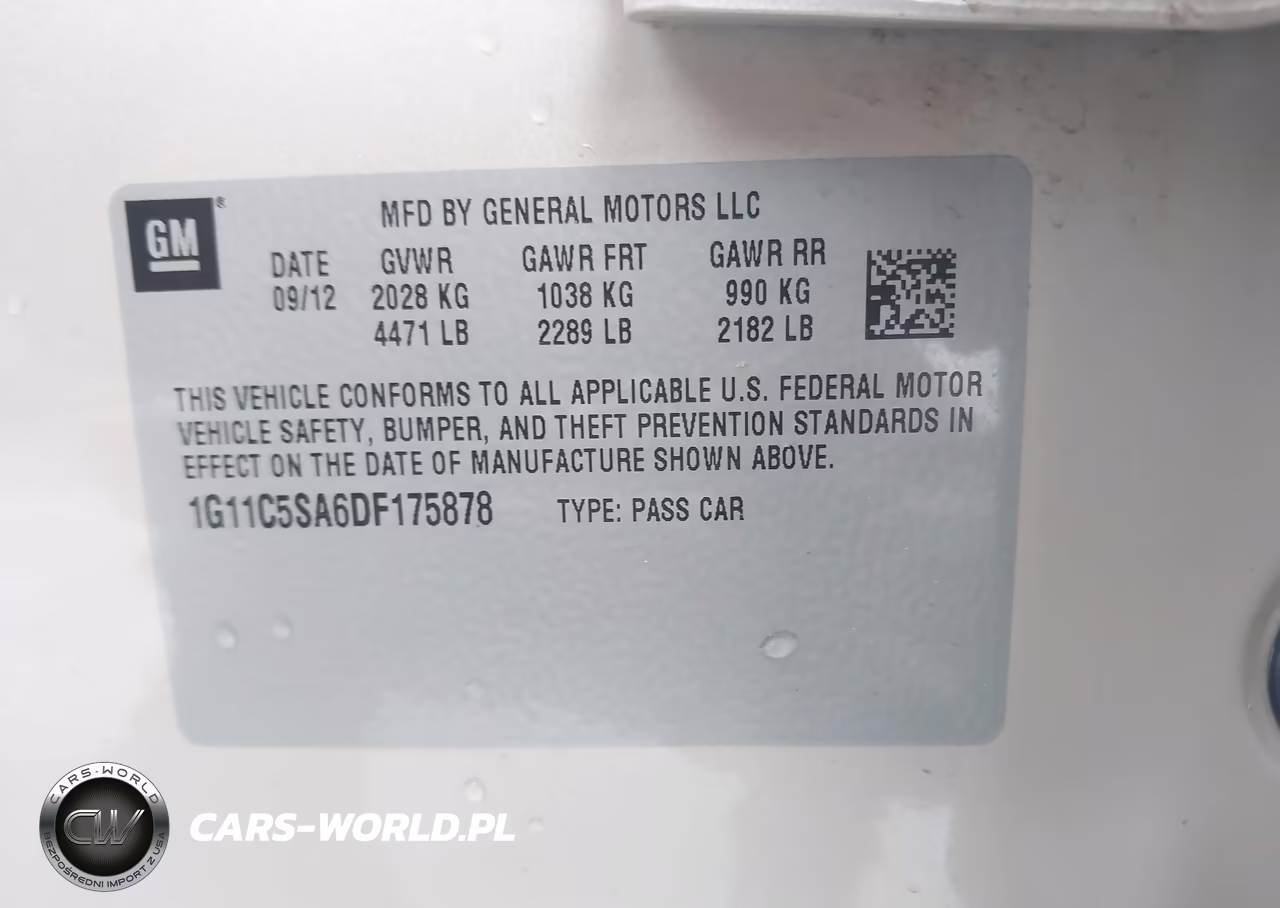 2013 Chevrolet Malibu 1Lt VIN:1G11C5SA6DF175878 - 9