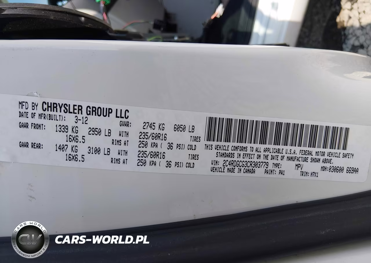 2012 Dodge Grand Caravan Sxt VIN:2C4RDGCG3CR303779 - 9