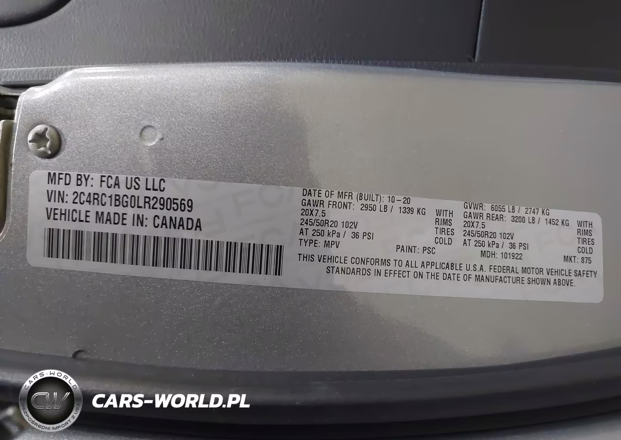 2020 Chrysler Pacifica Touring L VIN:2C4RC1BG0LR290569 - 9