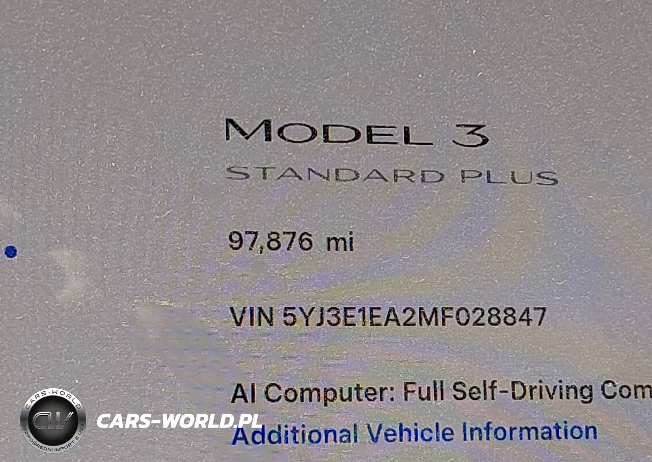 2021 Tesla Model 3 Standard Range Plus Rear-Wheel Drive VIN:5YJ3E1EA2MF028847 - 15