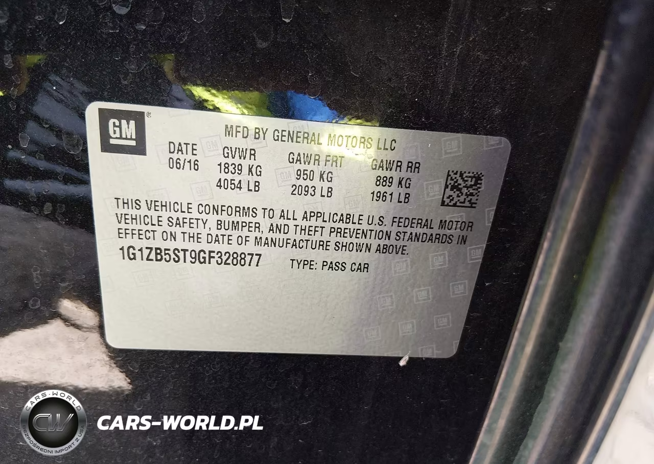 2016 Chevrolet Malibu Ls VIN:1G1ZB5ST9GF328877 - 9
