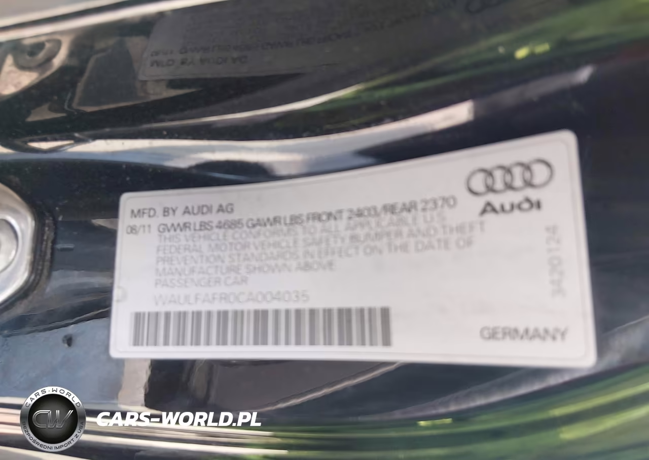 2012 Audi A5 2.0T Premium Plus VIN:WAULFAFR0CA004035 - 9