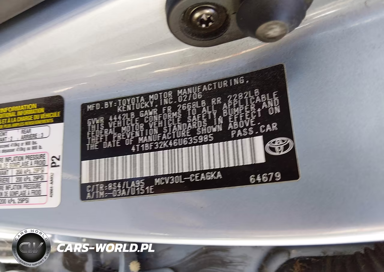 2006 Toyota Camry Xle V6 VIN:4T1BF32K46U635985 - 9
