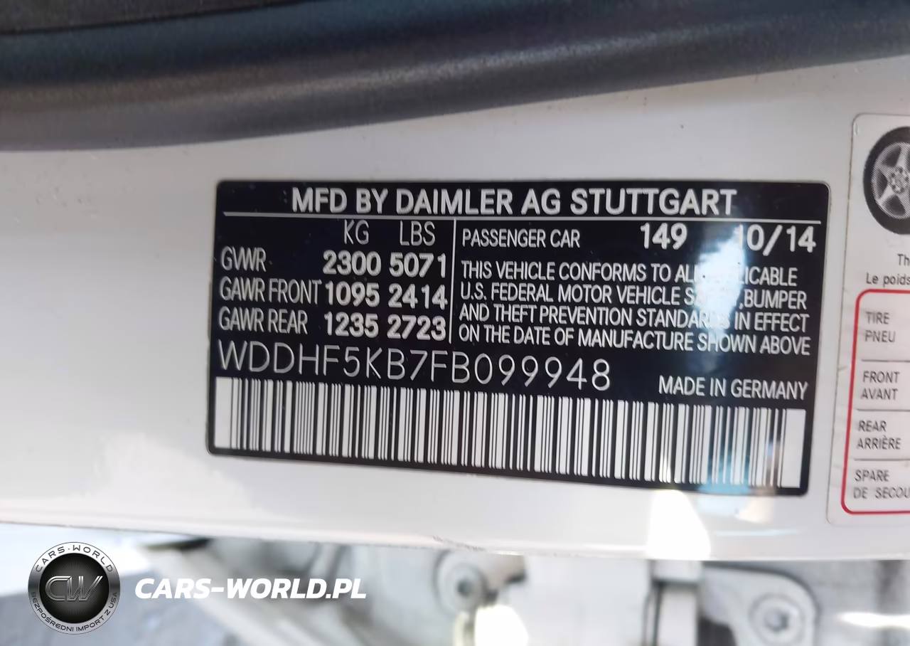 2015 Mercedes-Benz E 350 VIN:WDDHF5KB7FB099948 - 9