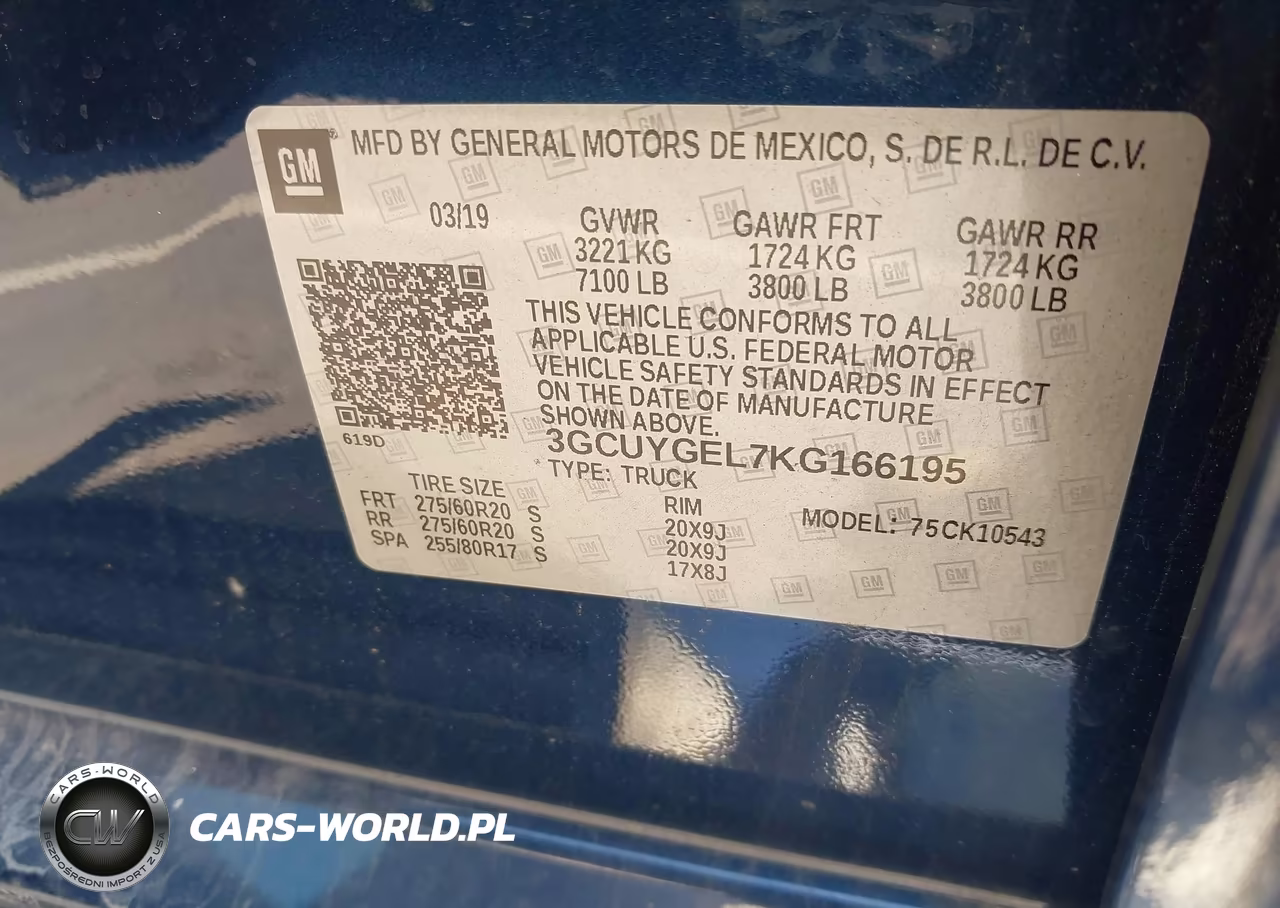2019 Chevrolet Silverado 1500 Ltz VIN:3GCUYGEL7KG166195 - 9