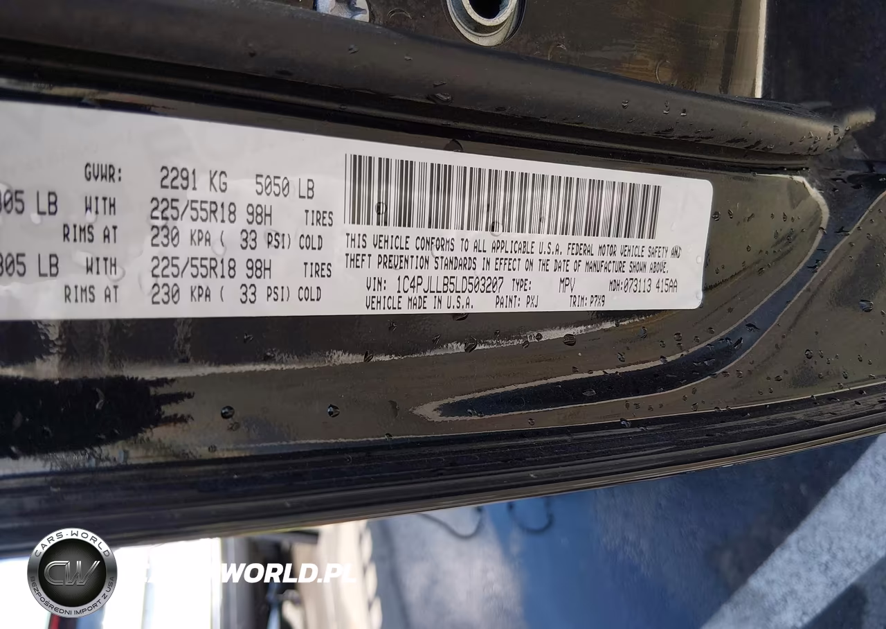 2020 Jeep Cherokee Altitude Fwd VIN:1C4PJLLB5LD503207 - 9