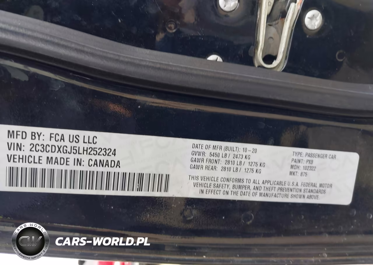 2020 Dodge Charger Scat Pack Rwd VIN:2C3CDXGJ5LH252324 - 9