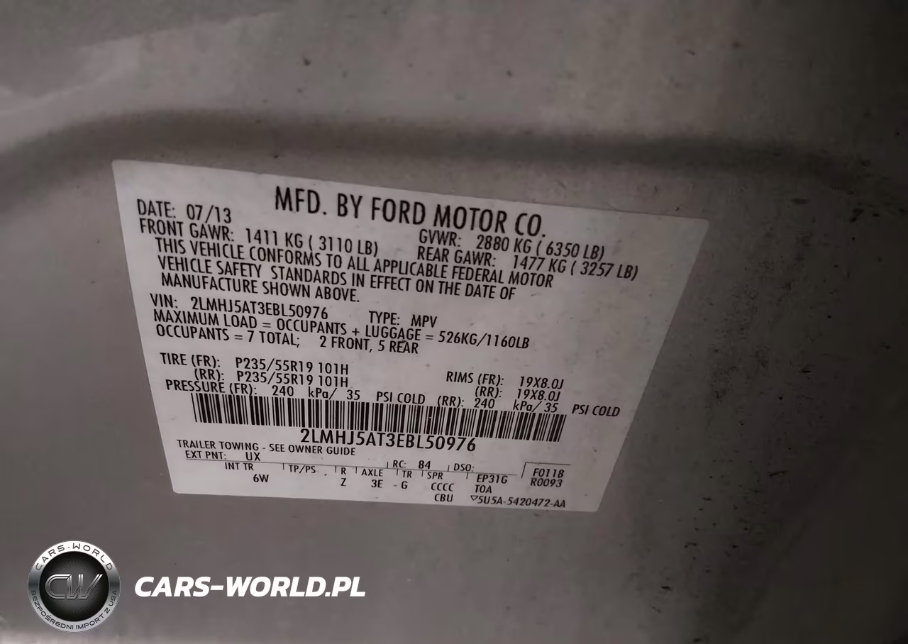 2014 Lincoln Mkt Ecoboost VIN:2LMHJ5AT3EBL50976 - 9