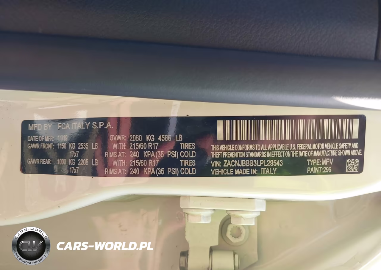 2020 Jeep Renegade Latitude 4X4 VIN:ZACNJBBB3LPL29543 - 9