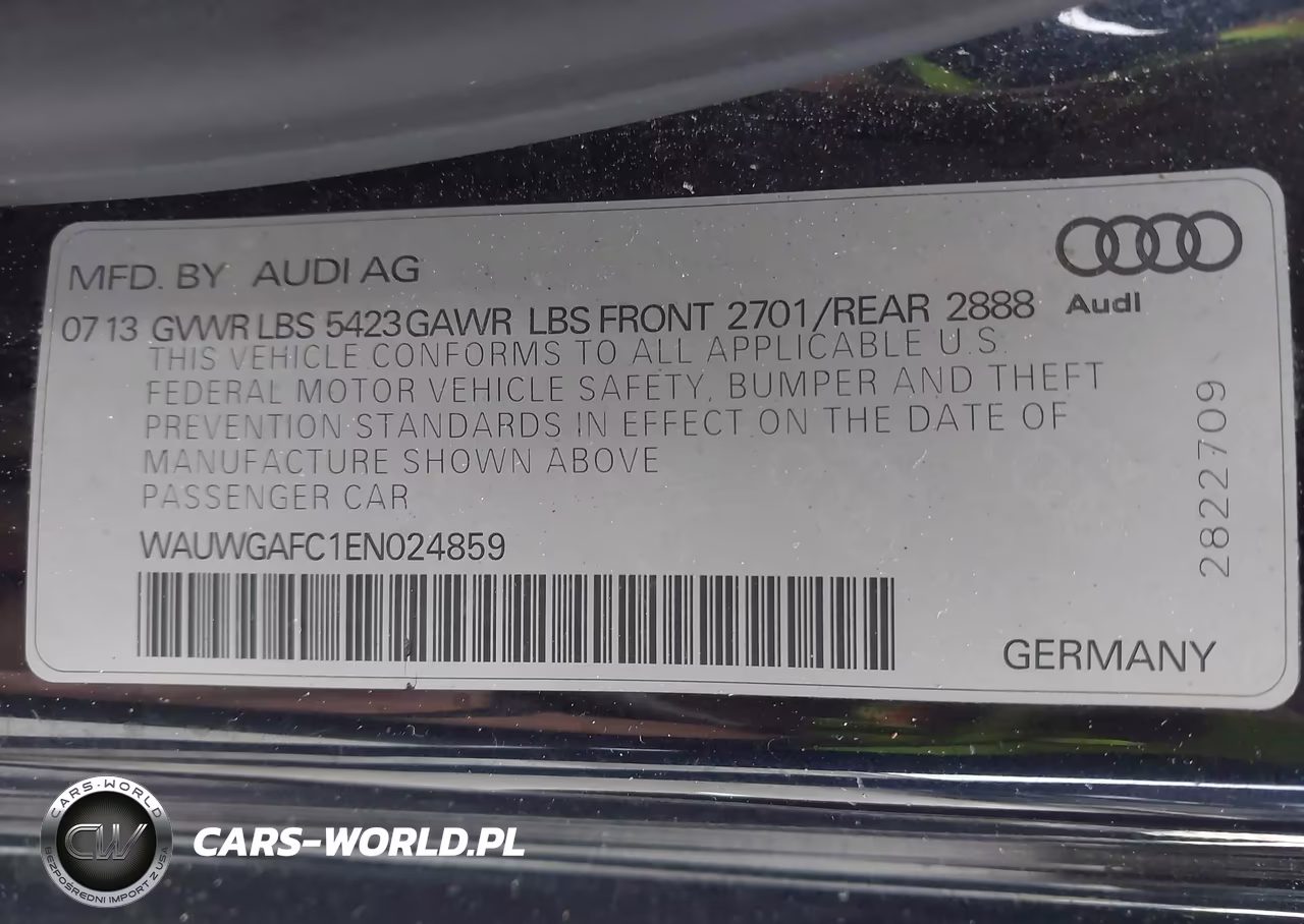 2014 Audi A7 3.0T Premium Plus VIN:WAUWGAFC1EN024859 - 9