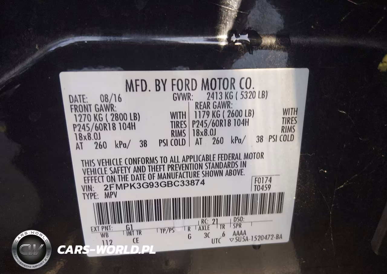 2016 Ford Edge Se VIN:2FMPK3G93GBC33874 - 9