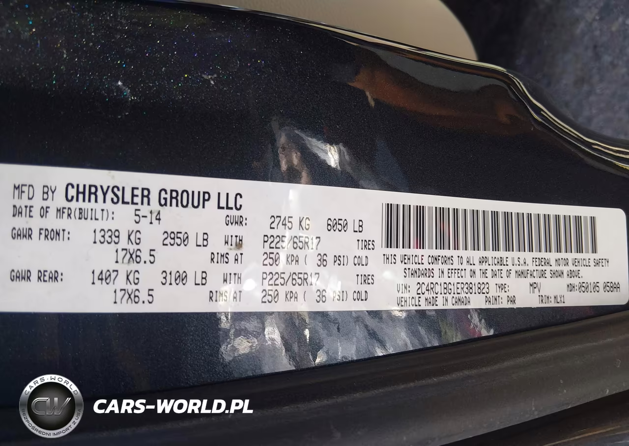2014 Chrysler Town & Country Touring VIN:2C4RC1BG1ER381823 - 9