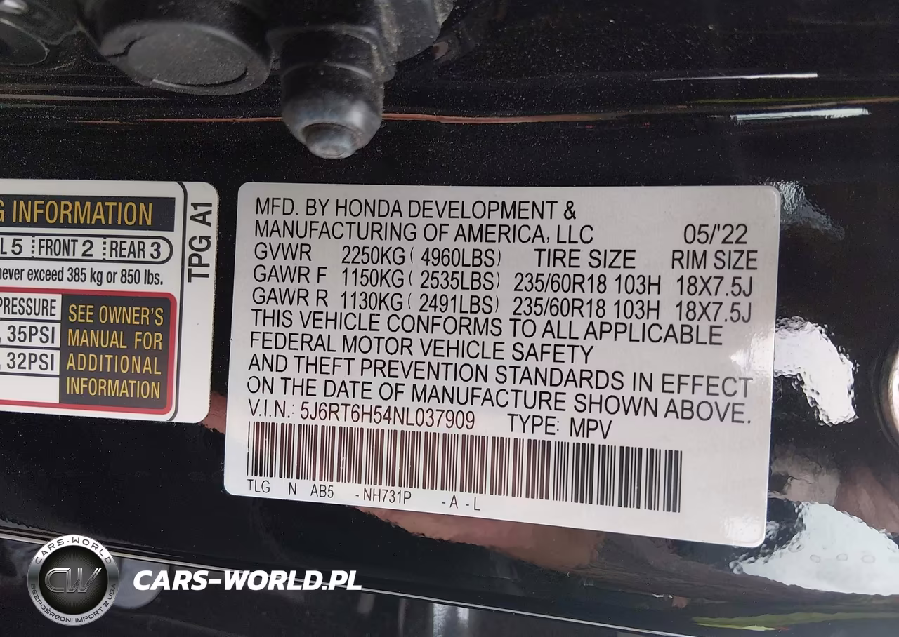 2022 Honda Cr-V Hybrid Ex VIN:5J6RT6H54NL037909 - 9