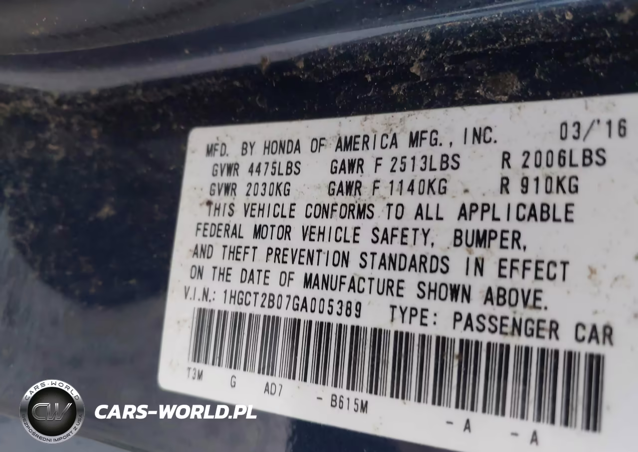 2016 Honda Accord Touring VIN:1HGCT2B07GA005389 - 9