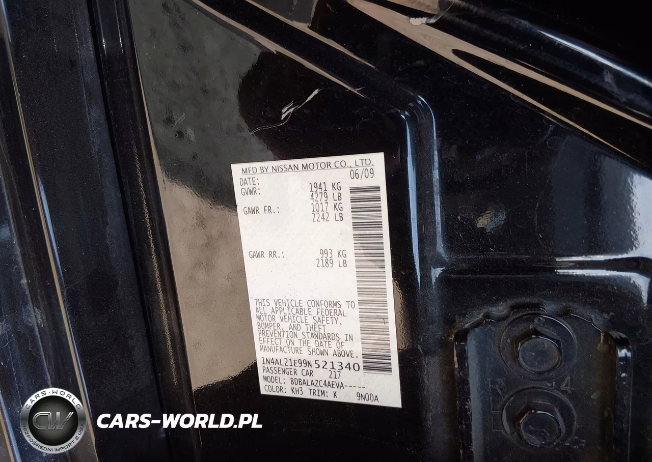 2009 Nissan Altima 2.5 VIN:1N4AL21E99N521340 - 9
